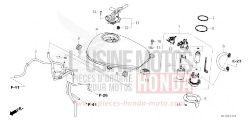 FUEL TANK/FUEL PUMP (CMX500AS/A2S) CMX500AS de 2025
